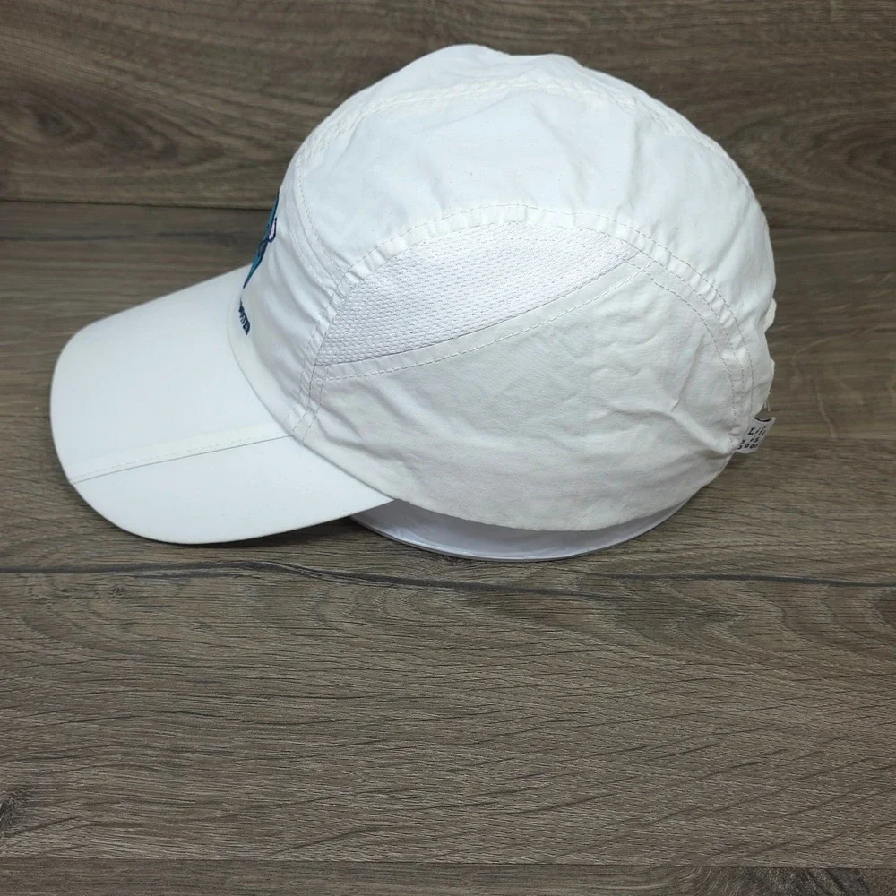 Life Is Good Hat Cap Strap Back White Mens Kayak Boating Outdoors Just Add Water